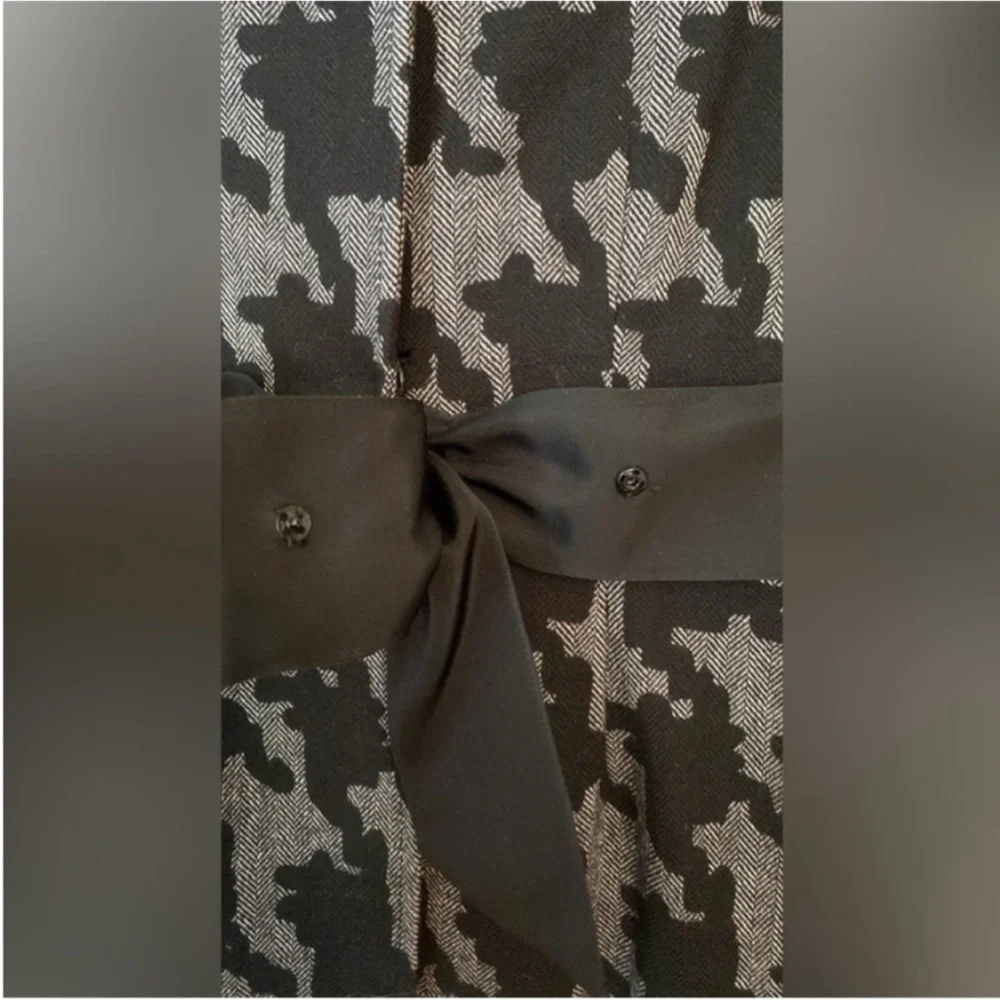 Moschino Women’s Wool Bland Blazer Houndstooth Print Jacket Black Gray size 10 - Picture 13 of 16